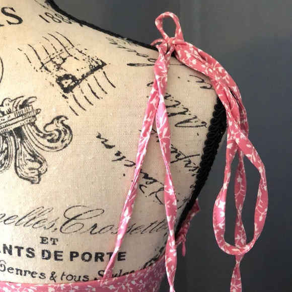 Adorable pink knotted tie strap dress size small - Picture 7 of 13